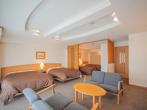 【禁菸】西式房間,4張床