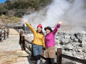雲仙小地獄温泉　白濁源泉掛け流し美肌露天風呂　国民宿舎青雲荘