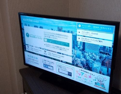 客室内のTVです。