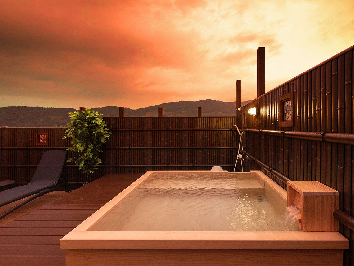 옥상에 【가족 전용 대여 목욕탕】이 새로 오픈했습니다!