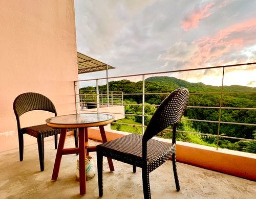 メゾネットルームのテラスからの眺めです。