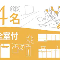 มีห้องครัว เครื่องซักผ้า และระเบียง