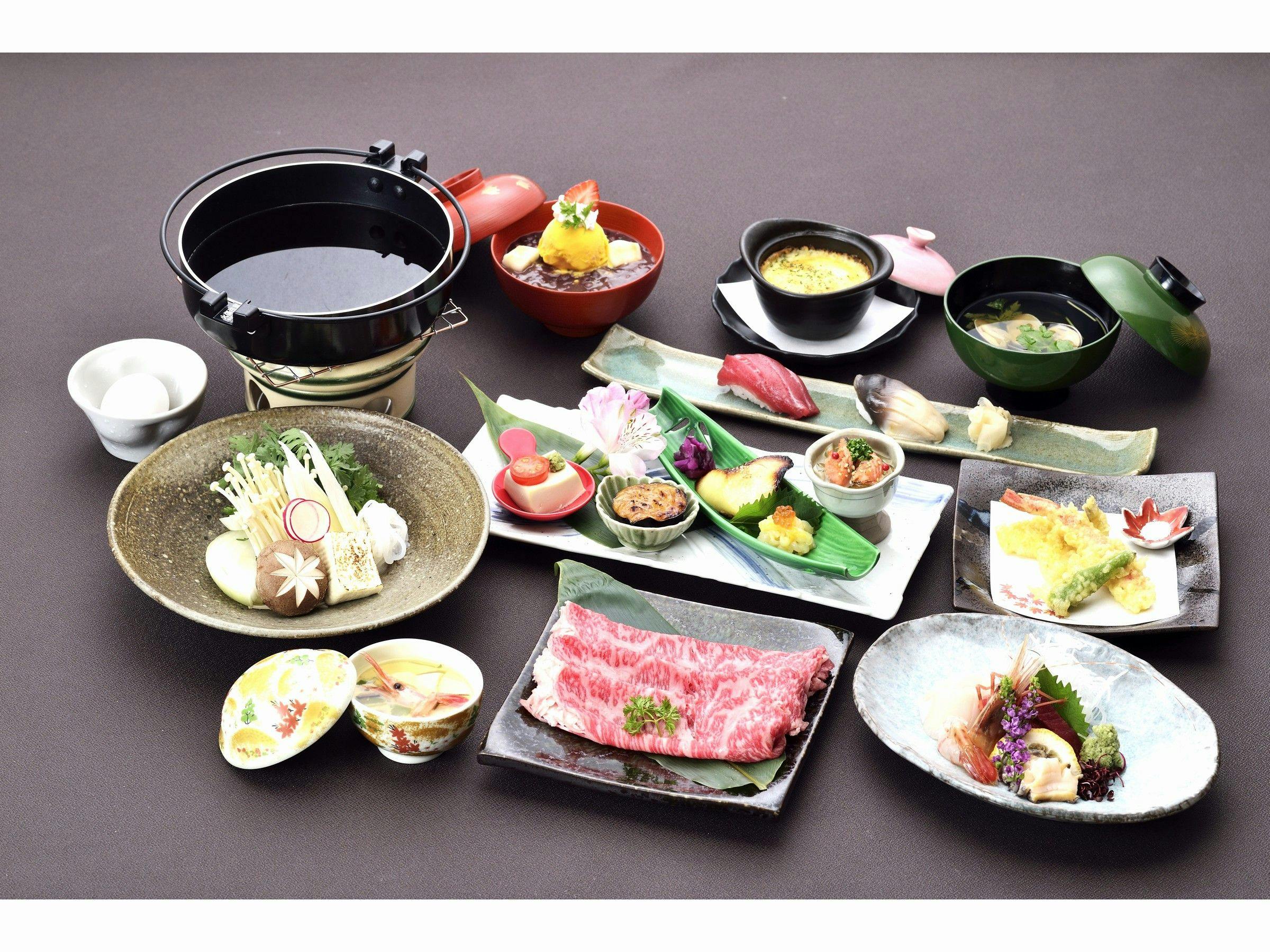 ชุดอาหารสุกี้ยากี้เนื้อวากิวฟุราโนะ (A5)