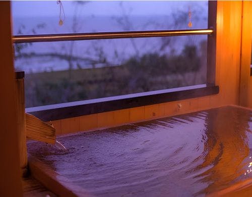 客室露天風呂でごゆっくり