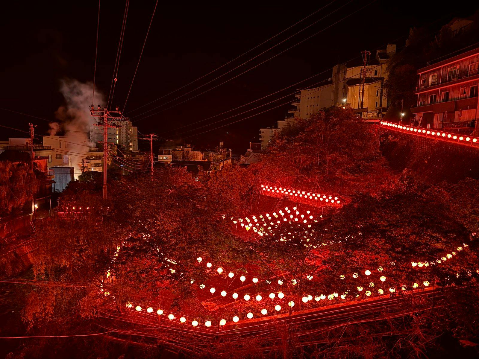 아타가와 온천의 야경