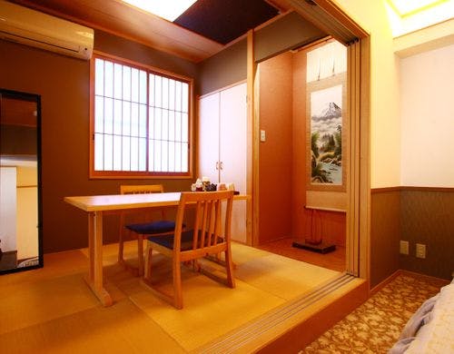 専用の檜露天風呂が付いたお部屋