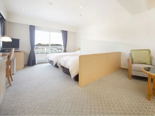 ห้องพักเตียงคู่ฝั่งที่จอดรถชั้น 4