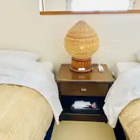 Kamar gaya Jepang dan Barat, tempat tidur twin.