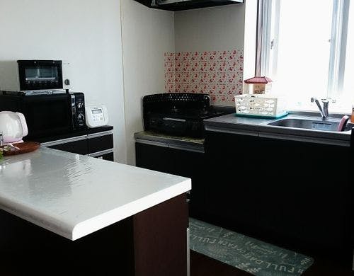 海の見える寝室