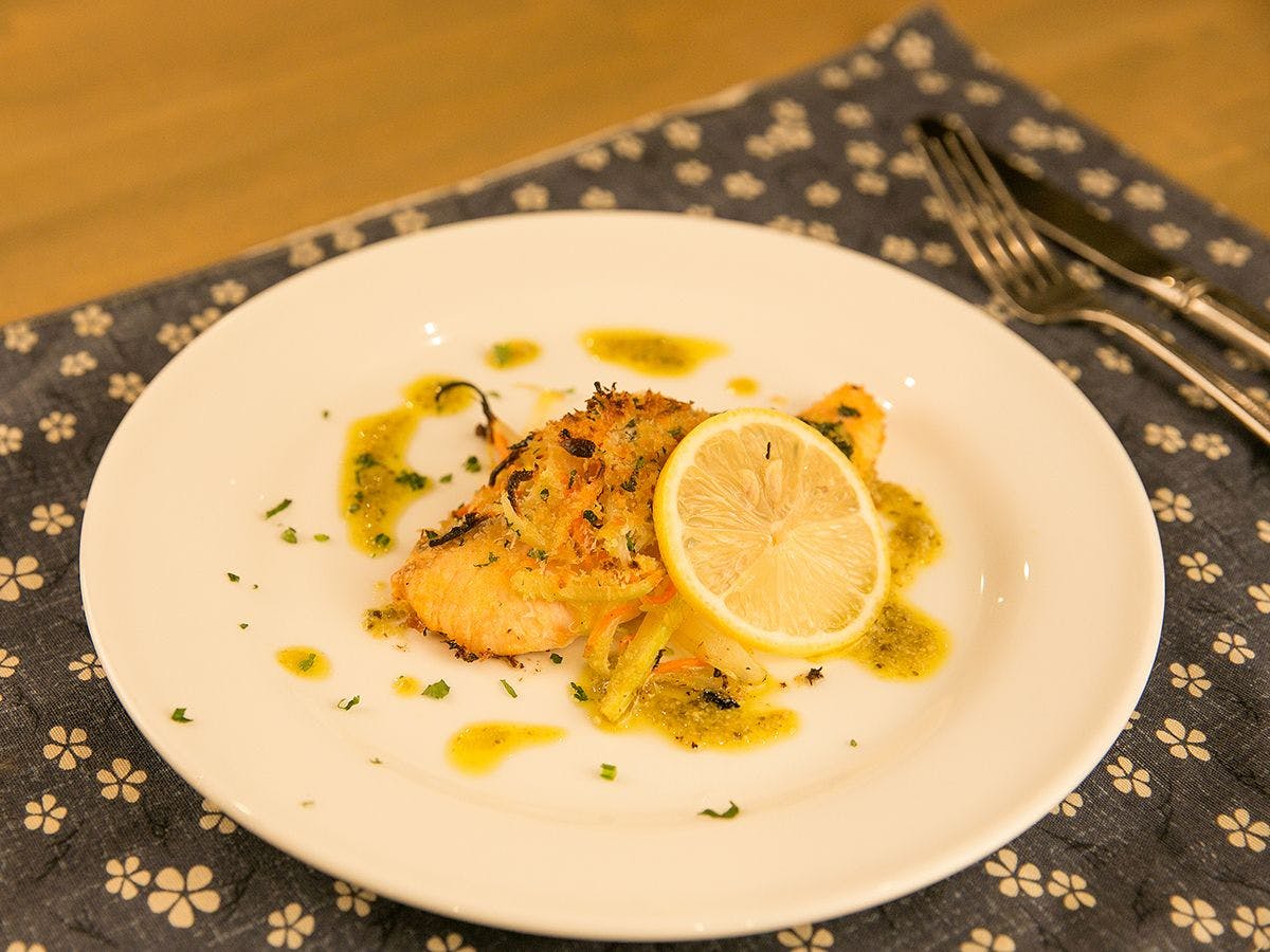 แซลมอนอบในเตาอบ