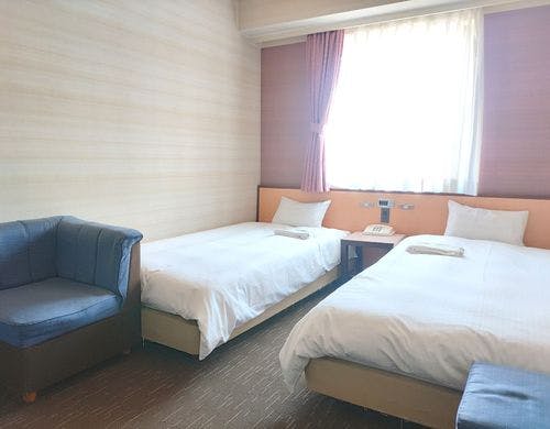 シングルベッド2台のお部屋です。