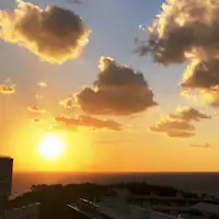 从观景台看到的夕阳