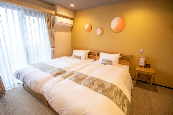 ห้องพักแบบเตียงคู่ราคาประหยัด