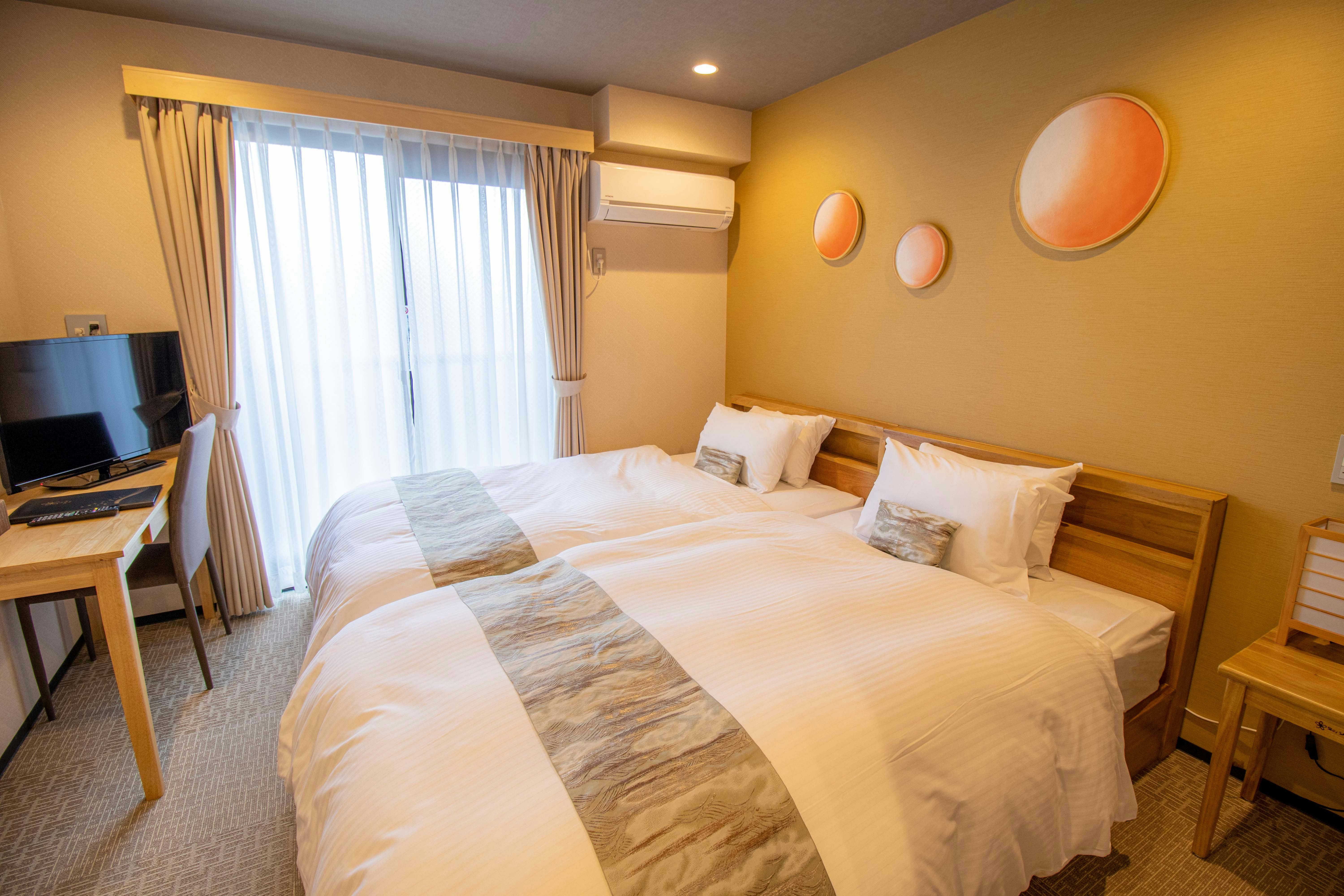 ห้องพักแบบเตียงคู่ราคาประหยัด