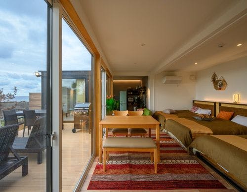 ゆったりと寛げるリビングスペース