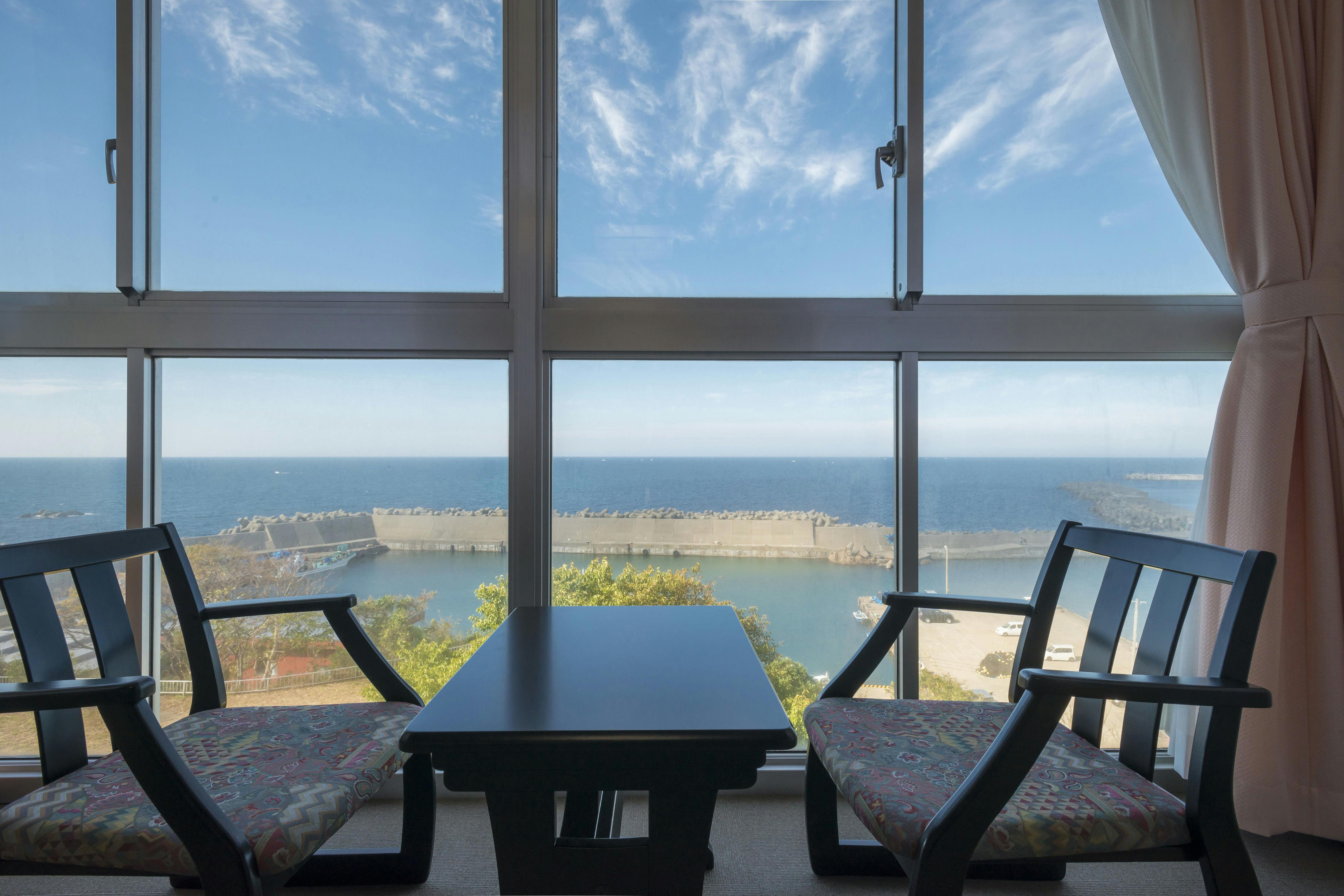 วิวทะเลจากห้องพักยอดเยี่ยมมาก!