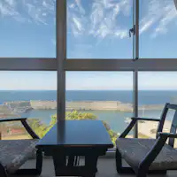 วิวทะเลจากห้องพักยอดเยี่ยมมาก!