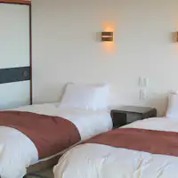 和风现代客房 床