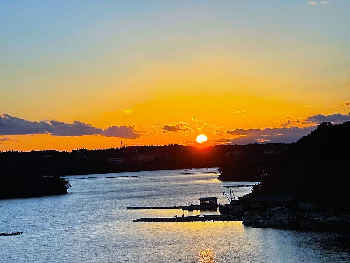 賢島大橋的夕陽景色