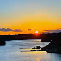 賢島大橋的夕陽景色