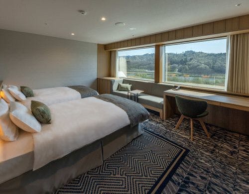 デラックスツインベッドサイド（1）