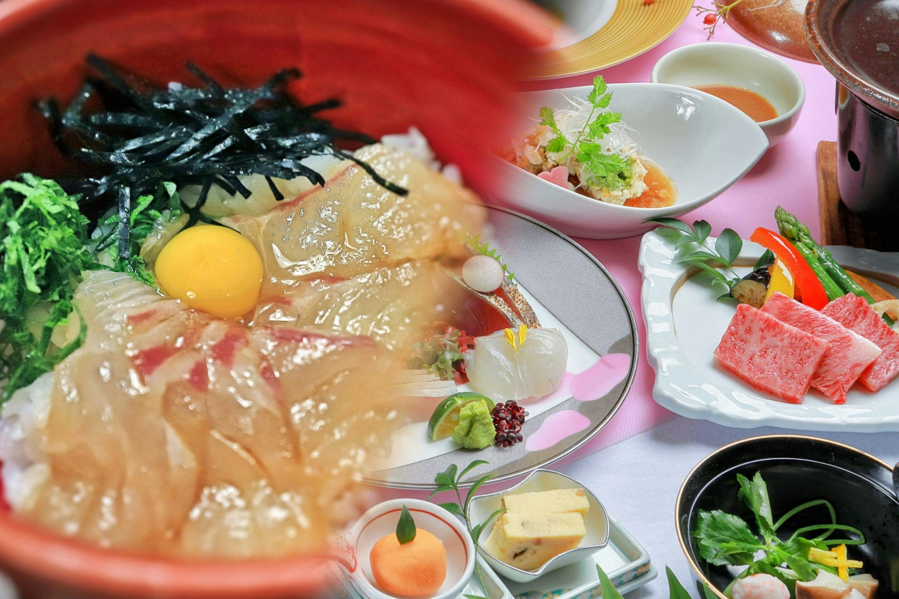 ■ชุดอาหารไทเมชิสไตล์อุวาจิมะและเมนูตามฤดูกาล