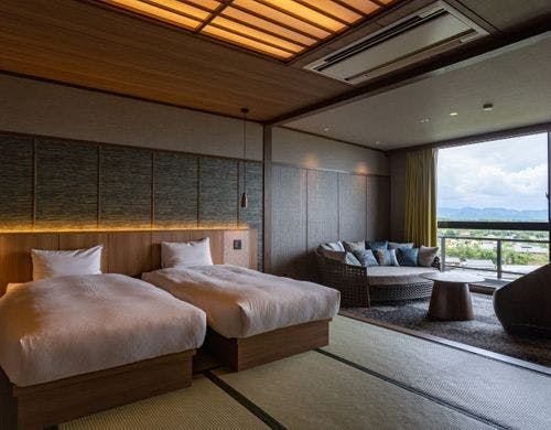 シングルサイズのツインベッドを和室に設置