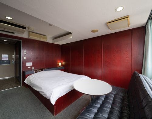 ソファーベッド付部屋黒1