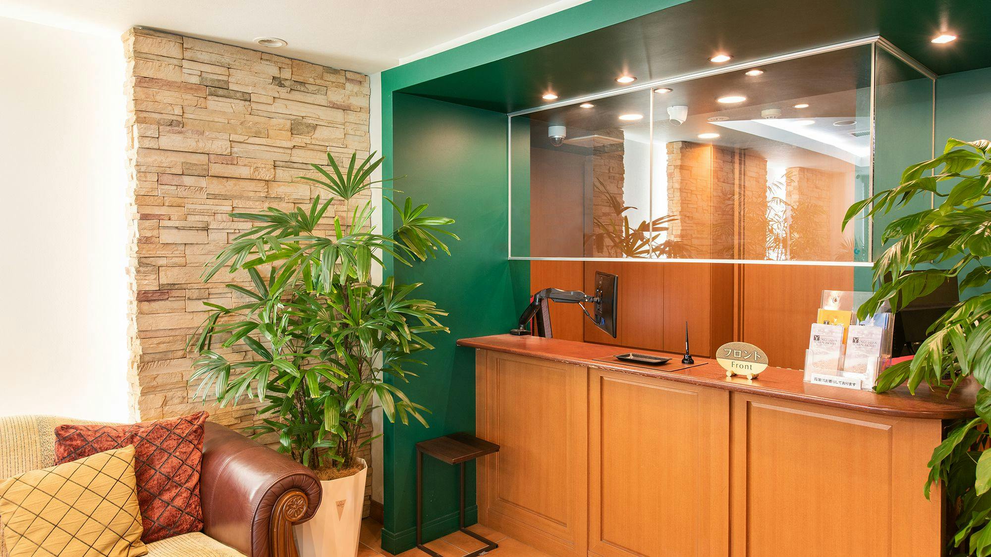 แผนกต้อนรับที่ต้อนรับลูกค้า