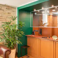 แผนกต้อนรับที่ต้อนรับลูกค้า