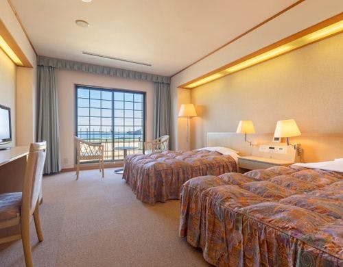 全室オーシャンビューのツインルーム