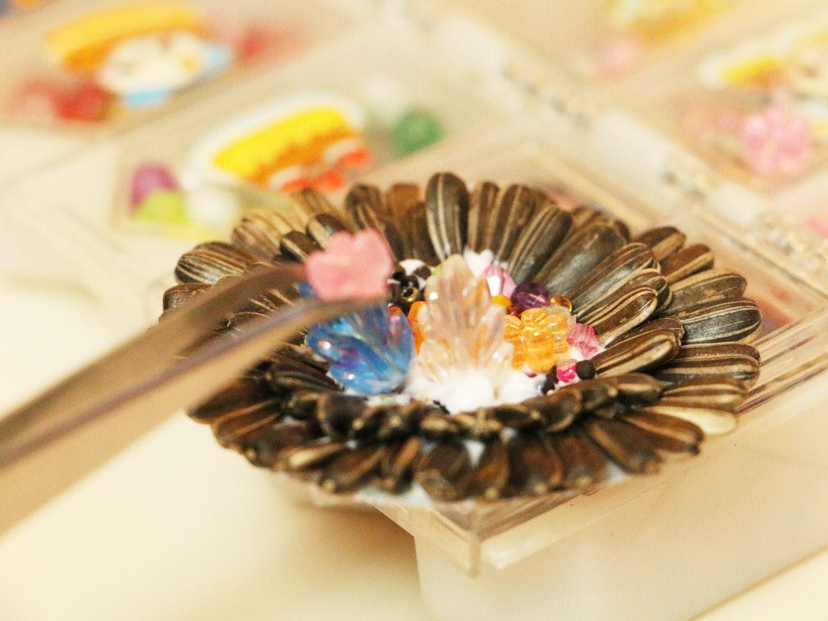 #【자연 체험】해바라기 씨 브로치 만들기 5