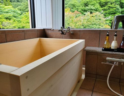 広々ツインルーム檜風呂