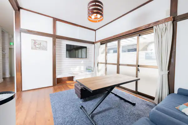 Living room and bedroom combined