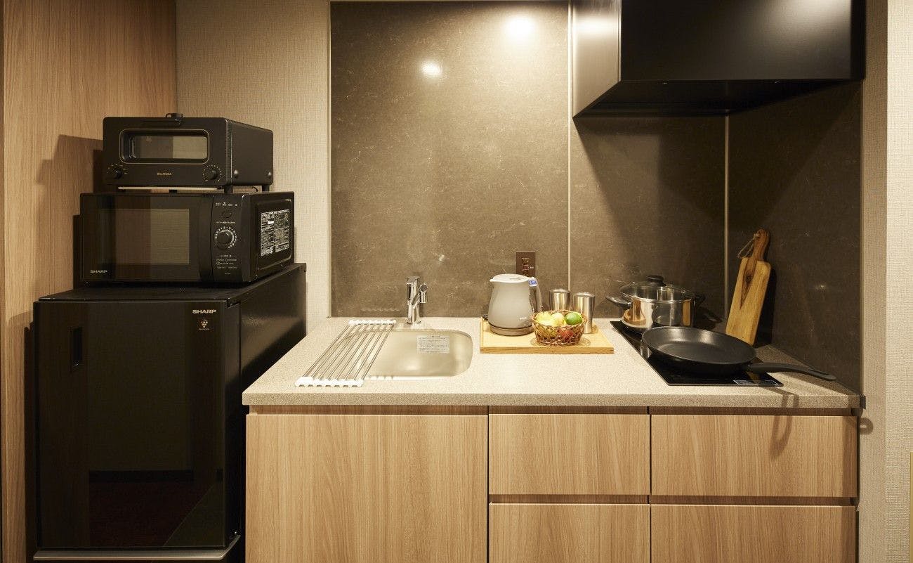 모든 객실에 주방과 조리 도구가 포함되어 있습니다!