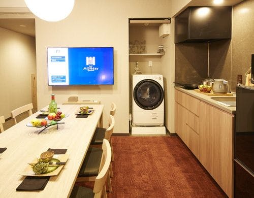 客室内にキッチン・洗濯乾燥機付