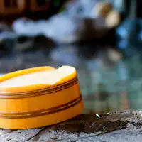 อ่างอาบน้ำกลางแจ้งพร้อมวิวทะเล
สามารถใช้ถังลอยน้ำได้