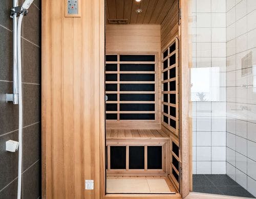 ラグジュアリースイートのサウナ