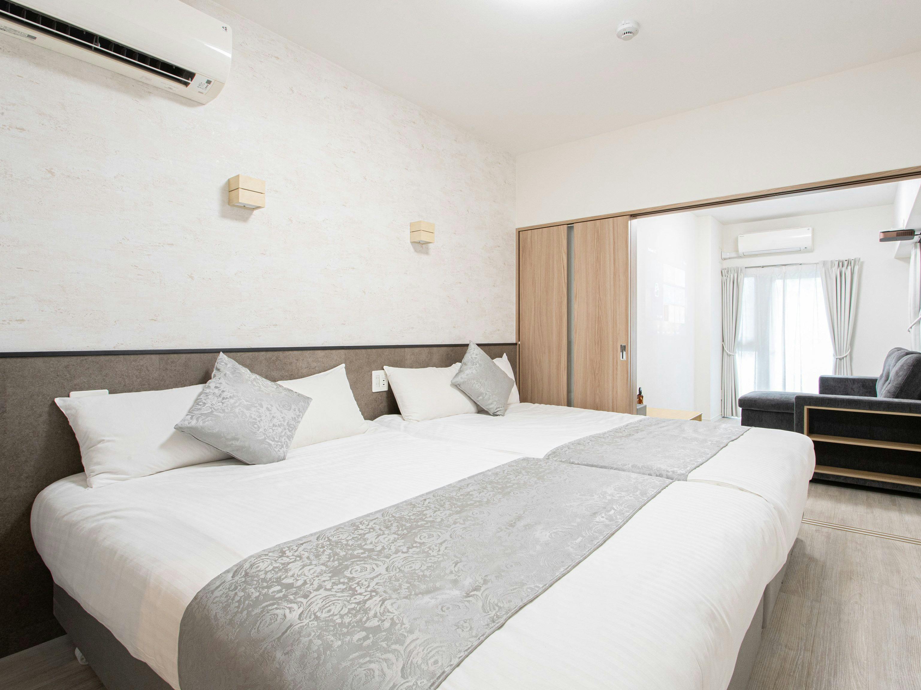 【ภาคผนวก】2 ห้องเตียงคู่/2 เตียงคู่