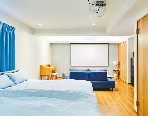 202号室のお部屋の全景です。