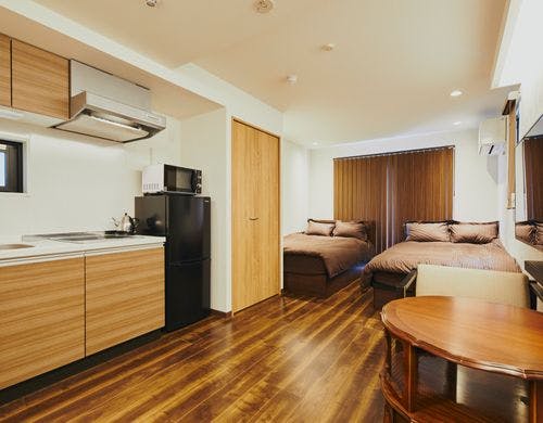 301号室のお部屋の全景です。