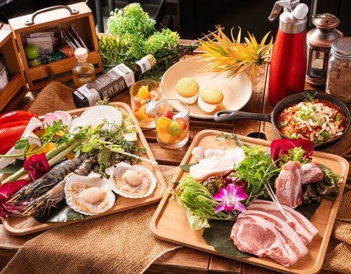 限定プラン専用メニュー(夕食BBQ)