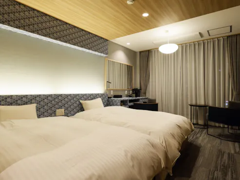 ห้องพักเตียงคู่ปรับปรุงใหม่ / ตัวอย่าง