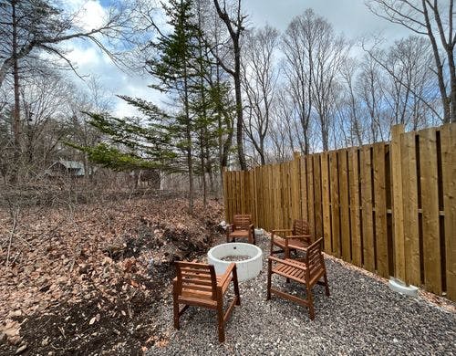 ファイヤープレイス（焚き火エリア）