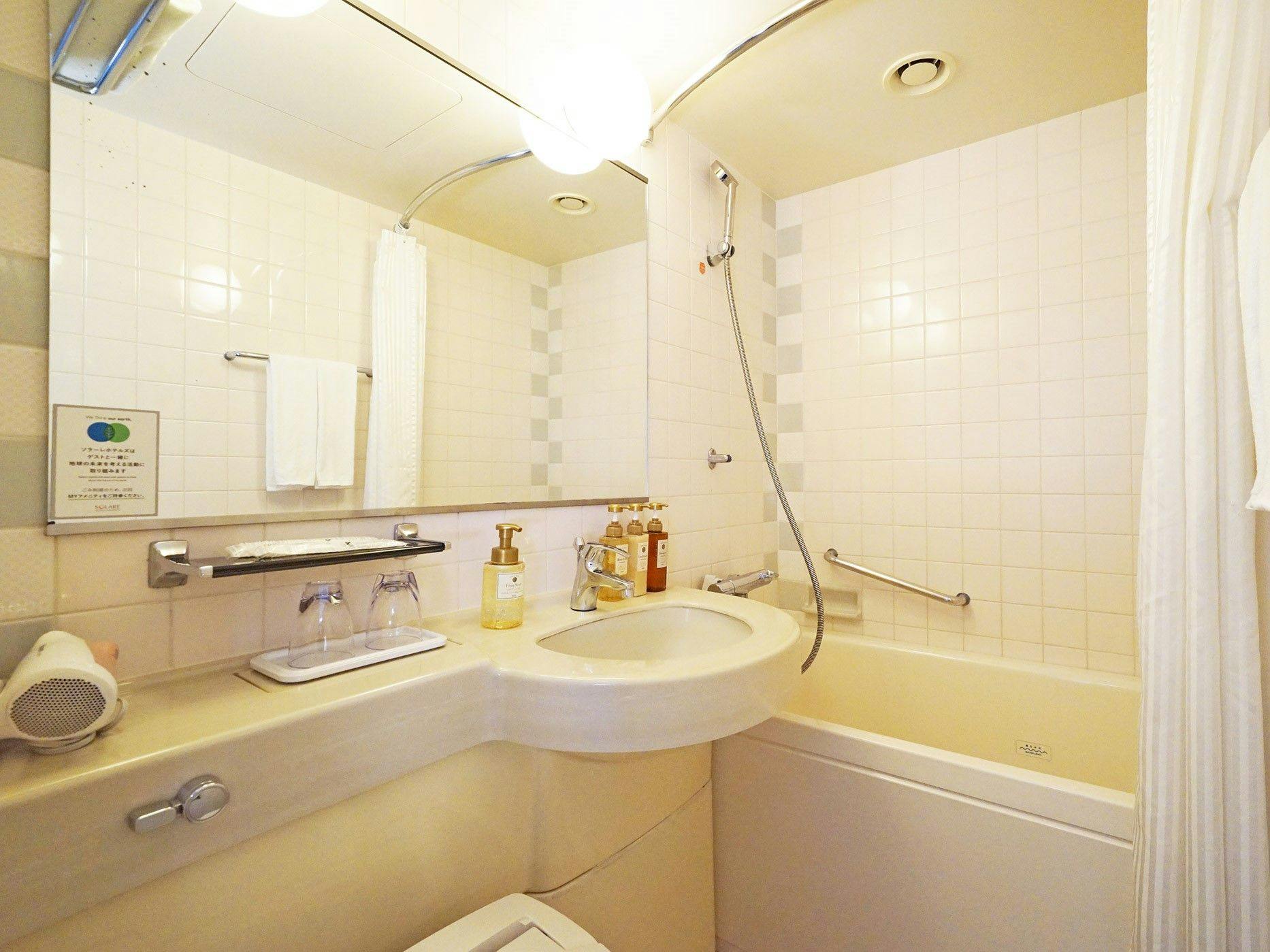 【ห้องพักที่ปรับปรุงใหม่】ห้องน้ำแบบยูนิต