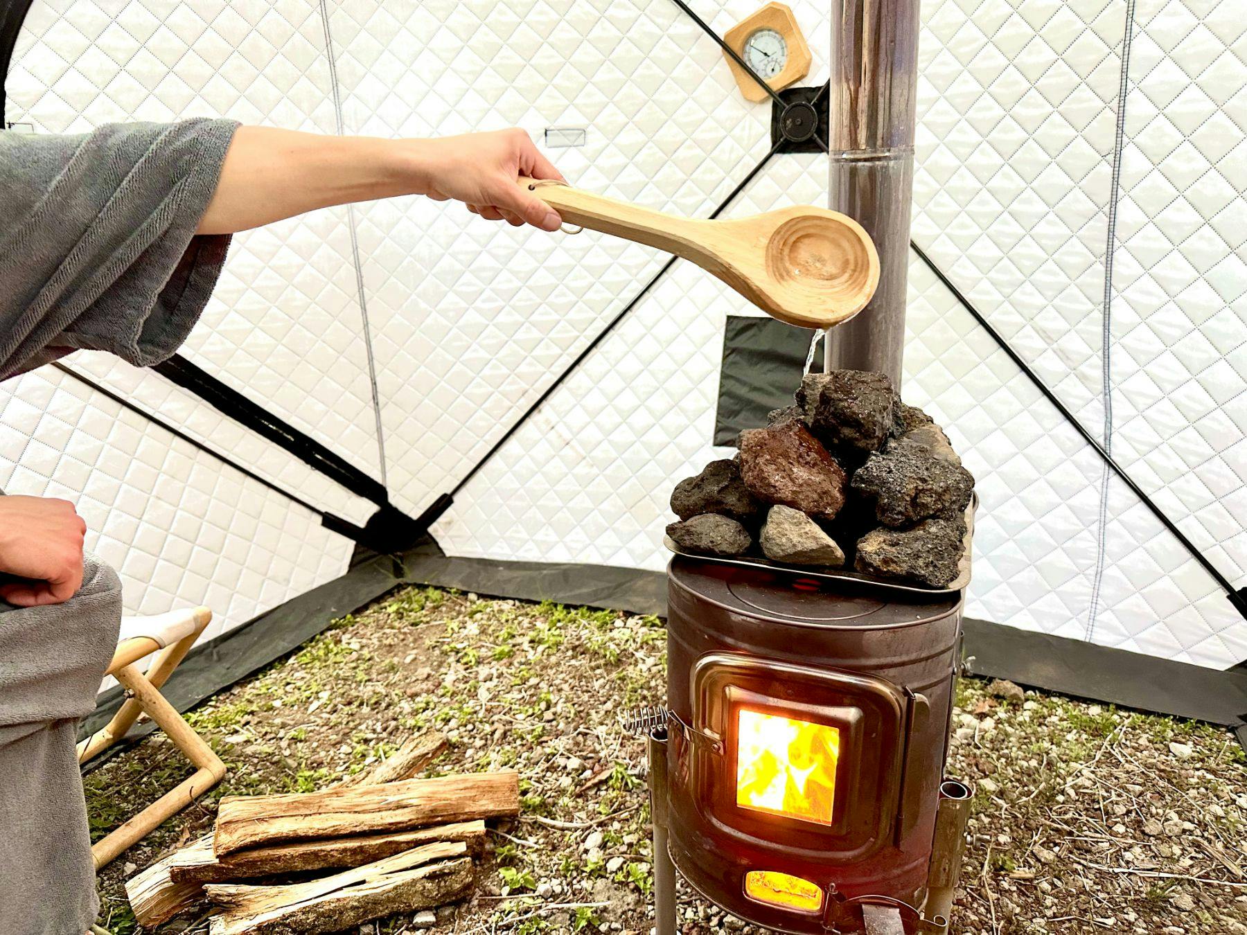 Karena ini sauna pribadi Anda, suhu dapat disesuaikan sesuka hati.