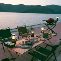 BBQ tanpa perlu bawa apa-apa. Pelan termasuk bahan masakan juga disediakan.