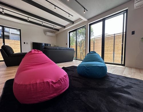 ビーズクッションでリラックス