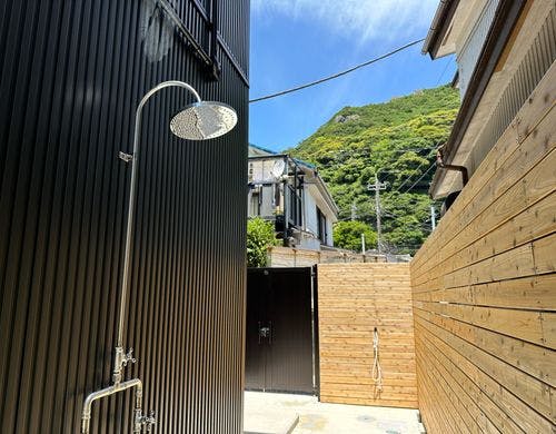 屋外シャワー