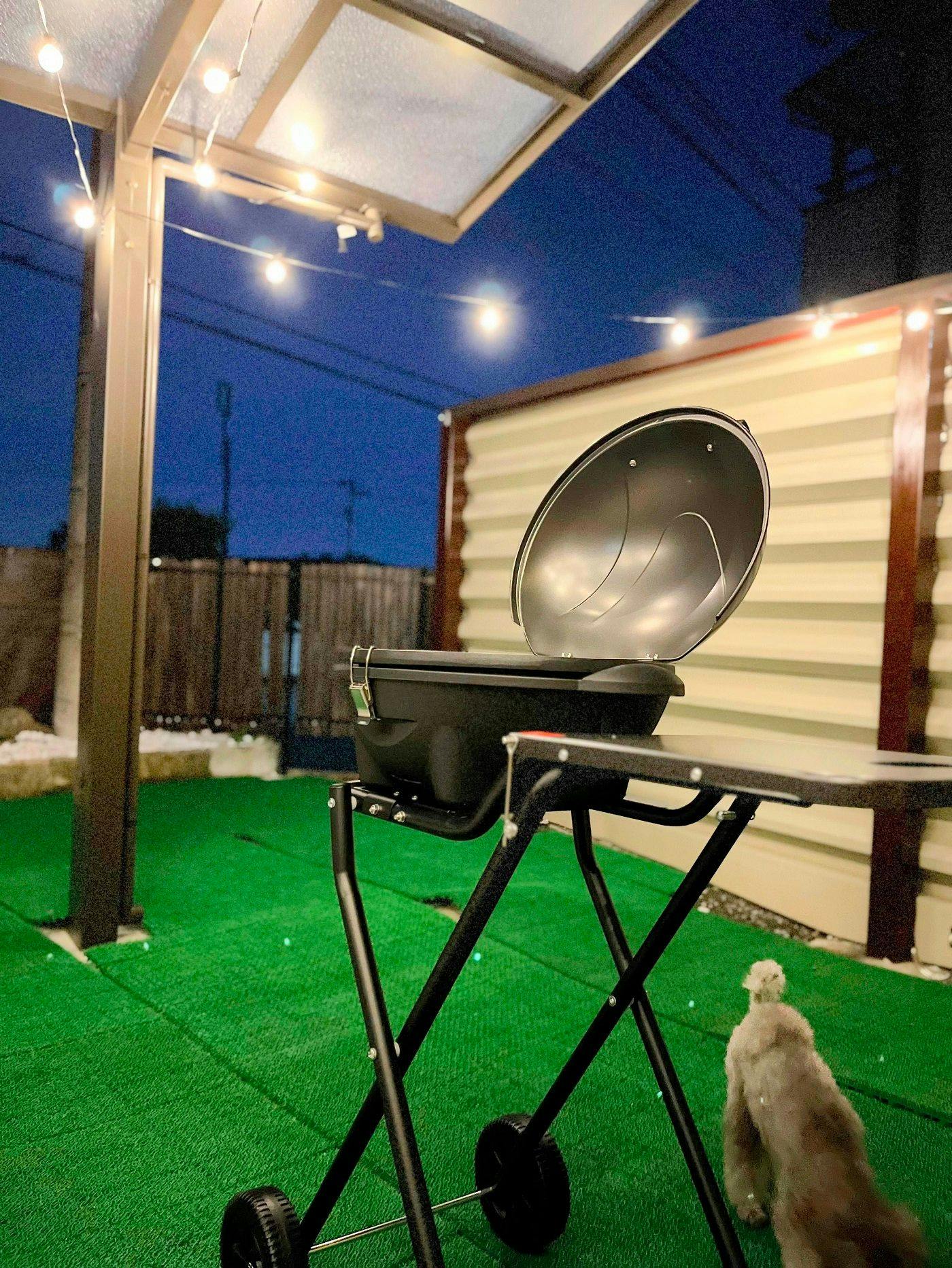 BBQ under the terrace roof